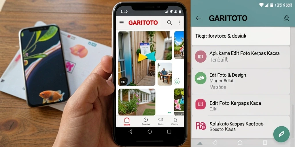 Tampilan antarmuka GARITOTO dengan fitur Edit Foto Kertas Kaca yang menarik.