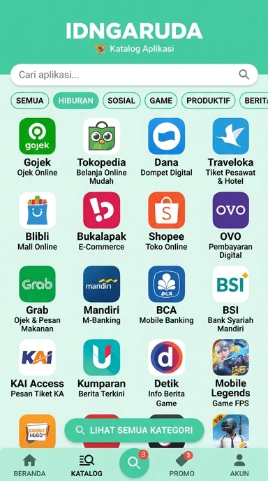 Akses Lengkap Aplikasi Populer - idngaruda